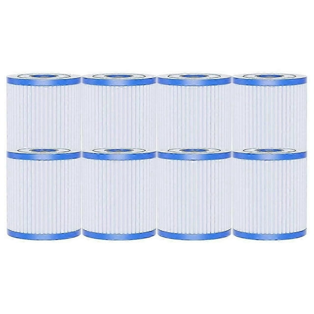 Paquete de 8 filtros para piscina tipo H, compatibles con el cartucho de filtro para piscina Intex 29007E tipo H.