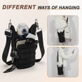 thumbnail image 6 of Unique Bargains Water Bottle Carrier Bag Convenient and Durable Crossbody Water Bottle Holder for Hiking Cycling  Black, 6 of 7