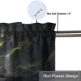 thumbnail image 5 of Wildlife Deer Curtain Valance for Kitchen Hunting Foggy Forest Waterfall Elk Animal Window Valance for Living Room Bedroom, Kitchen Valance Rod Pocket Window Curtain 54 by 18 in, 1 Panel, 5 of 6