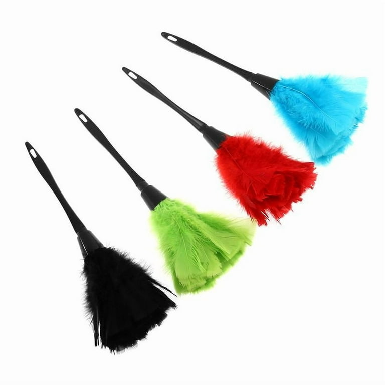 Turkey Feather Duster Anti-static Cleaning Dust Car Dashboard Microfiber Duster Fur Brush Home Air-condition Furniture Cleaner