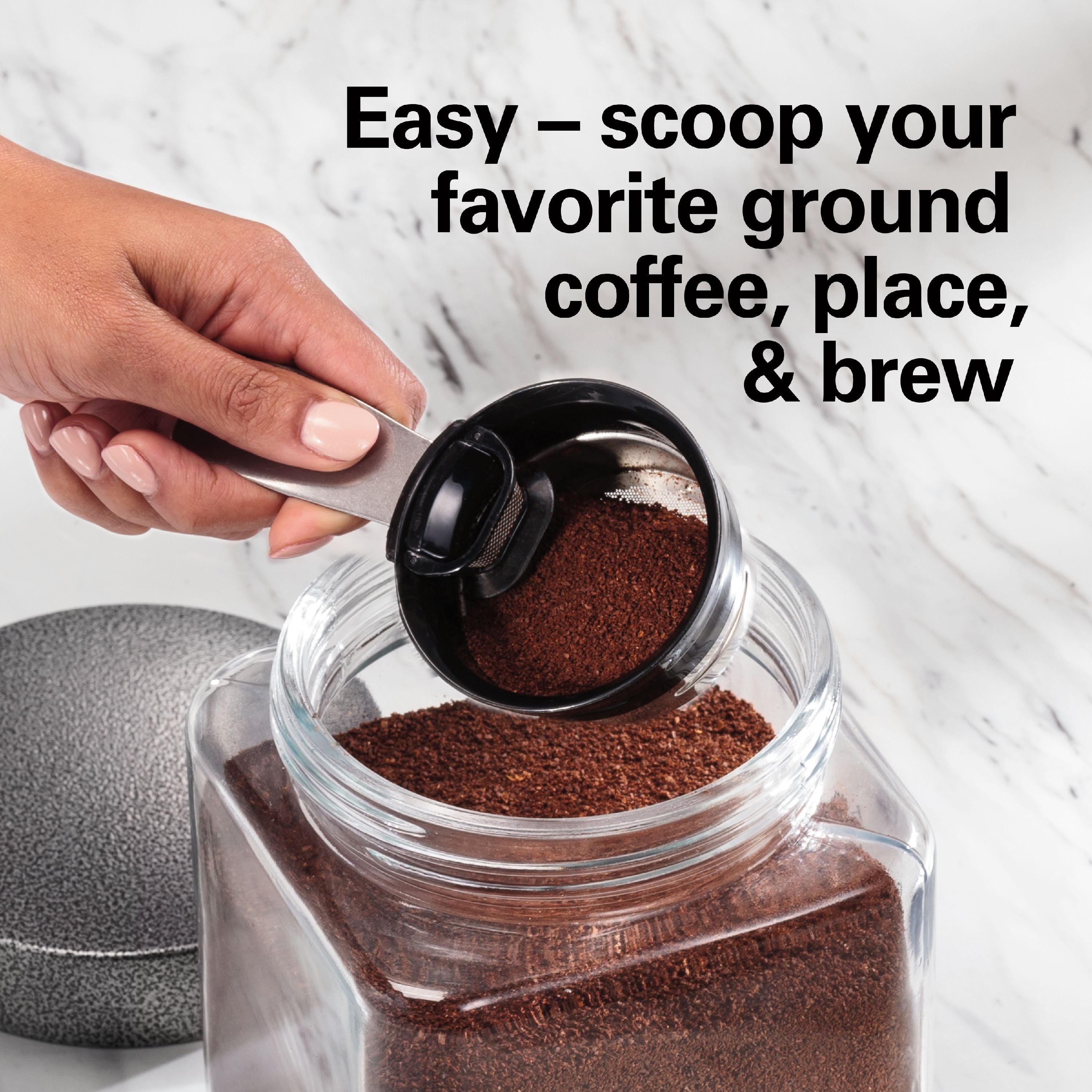 The Scoop® Single-Serve Coffee Maker Stainless (47550