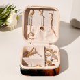 thumbnail image 6 of Pumpkin Travel Portable Square Necklace Holder with Ring, Earring, and Bracelet Organizer - Suitable for Girls and Women, 6 of 6
