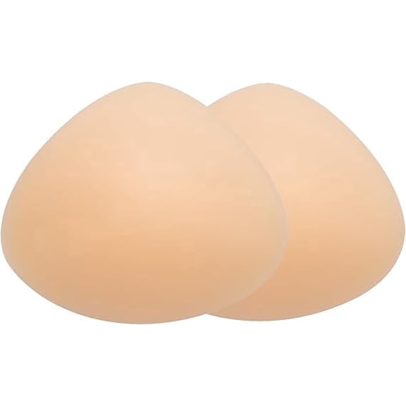 MERSTEYO Silicone Breast Forms Mastectomy Prosthesis Triangle Bra Inserts 1 Pair