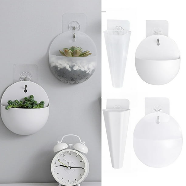SPRING PARK Wall Hanging Plastic Planters Plant Terrarium for Home Garden Decor