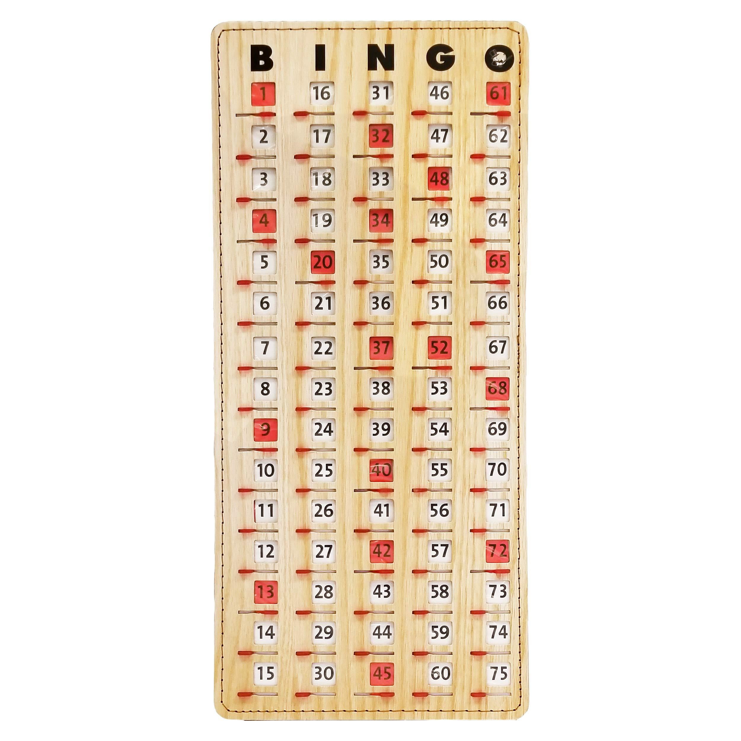 MR CHIPS Master Board Bingo Cards Slide Shutter Deluxe Stitched