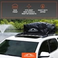 thumbnail image 3 of CARGOSMART CargoSmart Soft Sided Car Top Cargo Bag, 38”x38”x18” – Adds up to 15 Cubic Feet of Storage – Easily Mounts to Vehicle’s Roof Rack or Roof Top Basket – Heavy-Duty Vinyl, Black, 3 of 14