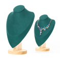 thumbnail image 4 of Counter Top Jewlery Display Stand Wooden Bust Pendants Holder Case, Easy to Use, 4 of 8