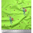 thumbnail image 1 of Soimoi Rayon Fabric Leaves & Lily Floral Printed Craft Fabric by the Yard 42 Inch Wide, 1 of 1
