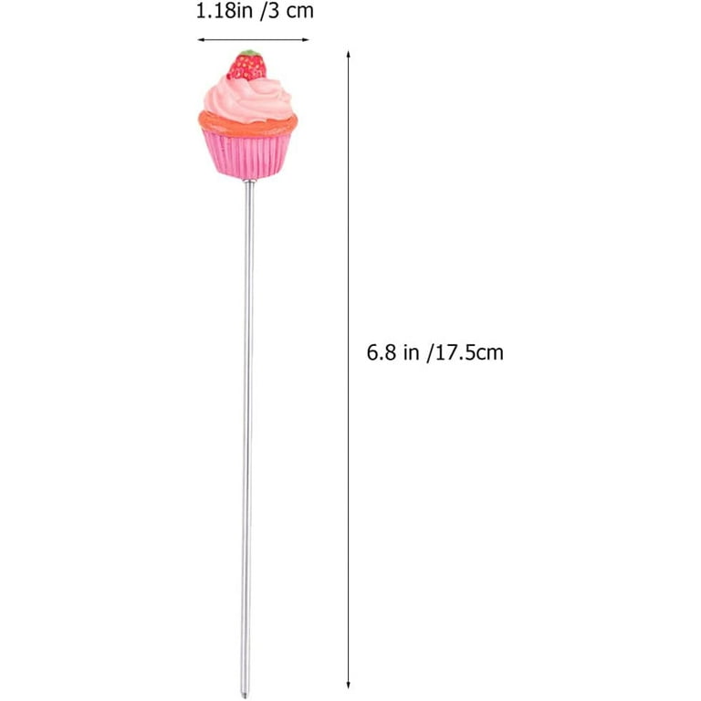 4pcs Cake Tester Needles Stainless Steel Cake Test Pin Bread Tester Probe  Baking Tool for Cupcake Muffin (Strawberry Cake+ Hand+ Xmas Tree+ Snowman)