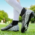 thumbnail image 5 of Boys Girls Soccer Cleats High-top Training Football Cleats Ankle-high Soccer Shoes Lightweight Outdoor, 5 of 5