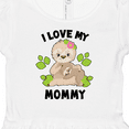 thumbnail image 4 of Inktastic Cute Sloth I Love My Mommy with Green Leaves Girls Baby Dress, 4 of 5