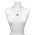 thumbnail image 3 of Delight Jewelry Silvertone Translucent Pastel Flying Butterfly Silvertone Grandmother Ring Charm Necklace, 18", 3 of 4