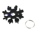 thumbnail image 1 of 18 en 1 copo de nieve multi herramienta llavero hexagonal multifuncional herramienta llave llavero bolsillo multiusos campamento multiherramienta, 1 of 4