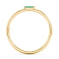 thumbnail image 3 of East-West Stackable Baguette Birthstone Ring - Emerald (May), 3 of 5