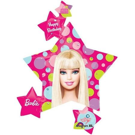 Barbie 'All Doll'd Up' Supershape Foil Mylar Balloon (1ct)