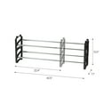 thumbnail image 6 of IRIS 2 Tier 10 Pair Slim Extendable and Stackable Metal Shoe Rack, 6 of 9