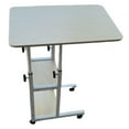 thumbnail image 4 of jifeng Table de Chevet avec Roues Hauteur Réglable Durabilité, Rotation à 360 Degrés Bureau Latéral Mobile pour Portable, Pratique pour Dortoir 80cmx40cm, 4 of 9