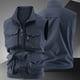 thumbnail image 2 of Chaleco deportivo de color liso para hombre: prenda de trabajo ligera sin mangas con bolsillos, estilo informal para todas las estaciones, 2 of 7