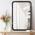thumbnail image 5 of WallBeyond Wooden Frame Rectangle Bathroom Mirror for Wall Home Decor, 20" × 30", Black, 5 of 9