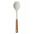 thumbnail image 6 of 12.6'' Kitchen Spatula Spoon,Multifunction Spatula Spoon for Nonstick Cookwares,Great for Cooking and Serving, Sturdy BPA-Free Matte Silicone,Wood Handle Spatula for Mixing, Scoop,and Scrape(Beige), 6 of 6