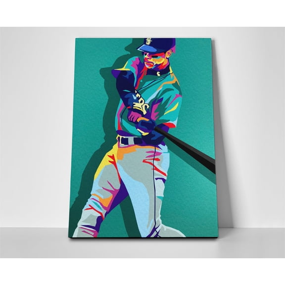 Ken Griffey Jr Art Poster or Wrapped Canvas