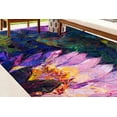 thumbnail image 2 of Stair Rug, Farmhouse Rug, Floral Rug, Bath Rug, Lotus Painting Rugs, Kitchen Rugs, Entry Rugs, Modern Rug, Modern Rug, Printed Rugs, 5.9'x9.2' - 180x280 cm, 2 of 8