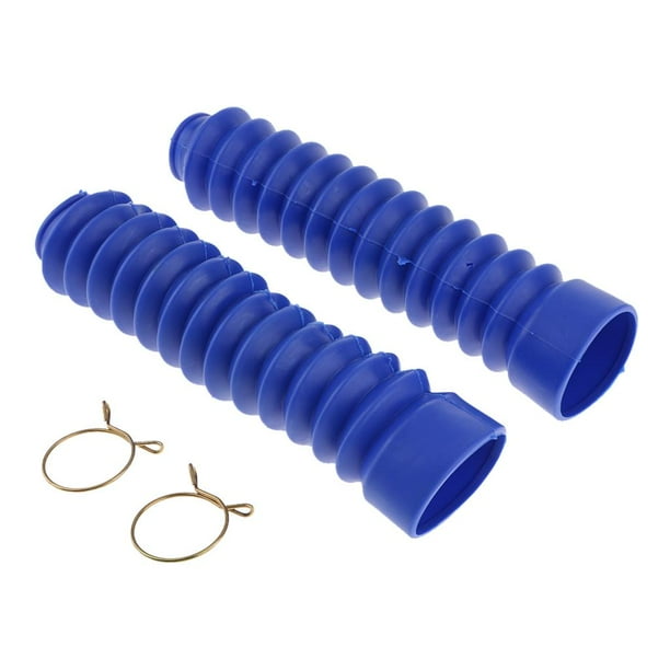 1 Par De Horquilla Delantera A Prueba De Polvo Cubierta Amortiguadores De Arranque 205x42x30mm Para Motocicleta Azul Yotijar Cubierta de polvo de la horquilla delantera