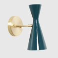thumbnail image 2 of Single Light Articulated Sconce Mid-Century Modern Stilnovo Style Brass Wall Lamp, 2 of 5