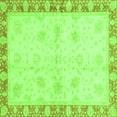 thumbnail image 1 of Ahgly Company Indoor Square Abstract Green Modern Area Rugs, 3' Square, 1 of 4
