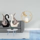 thumbnail image 2 of Figuras De Cristal De Cisne, Escultura De Metal De Cerámica, Adorno De Escritorio, Estatua, Soporte Para Estante, Aniversario, Chimenea, Pasillo, Dormitorio, Sala De Estar, Oficina, 2 of 8