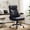 PU|Black comprehensive ten, variant on Office Chair,Big and Tall Office Chairs 500LBS Wide Ergonomic Gaming Chair Executive Leather Computer Chairs with Adjustable Height & 360° Swivel Rolling Wheels for Work,Black