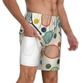 thumbnail image 3 of Balery Racket and Tennis Ball Mens Swim Trunks Swim Shorts for Men Quick Dry Inseam Beach Shorts with Compression Liner Pocket-Small, 3 of 9