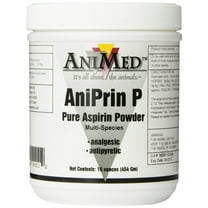 AniMed AniPrin P 16 oz Pure Aspirin Powder for Horses Analgesic  Antipyretic