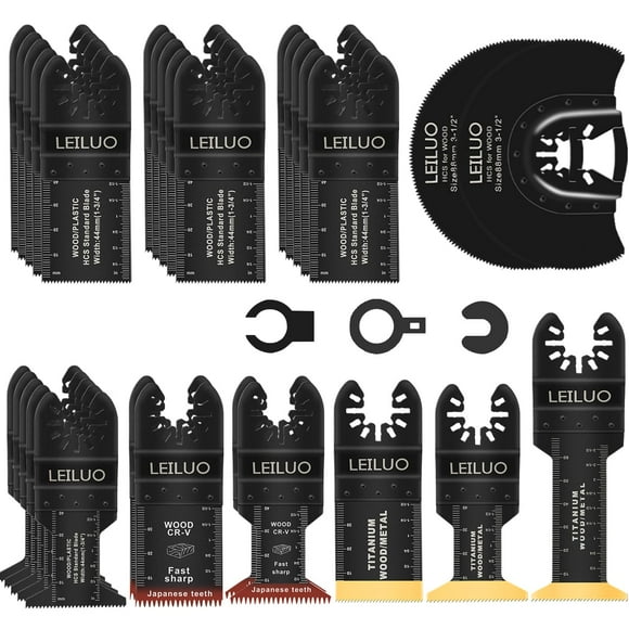 Multitool Blade Kit LEILUO for Wood Nails Oscillating Saw
