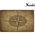 thumbnail image 3 of FREEAM Vintage Compass Non Slip Area Rug for Living Dinning Room Bedroom Kitchen, (20 x 31 Inch), Compass Navigation Modern Nursery Rug Floor Carpet Yoga Mat, 3 of 6