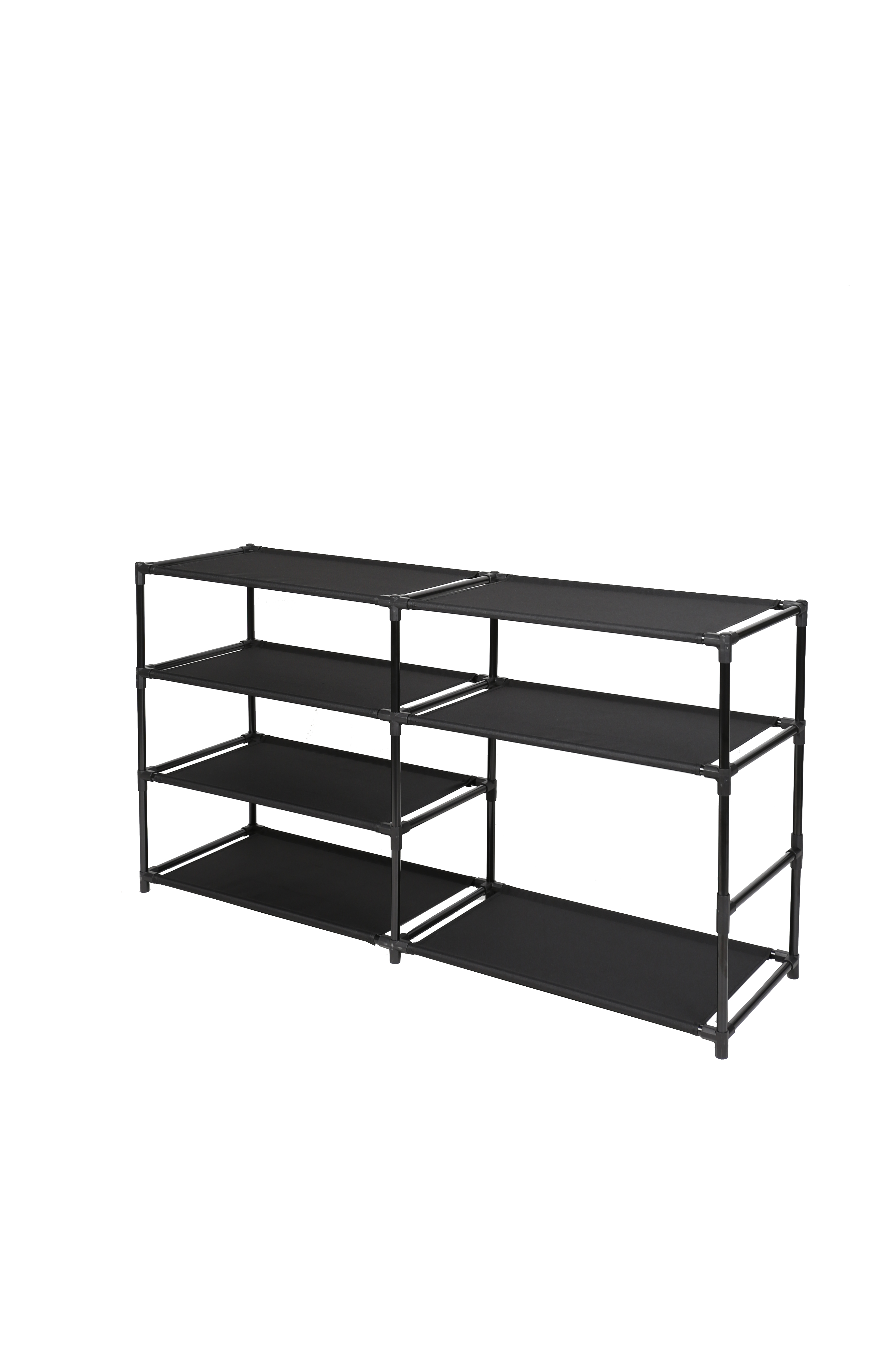 Mainstays 4-Tier Shoe Rack Organizer, Black, 24-Pair photo 3