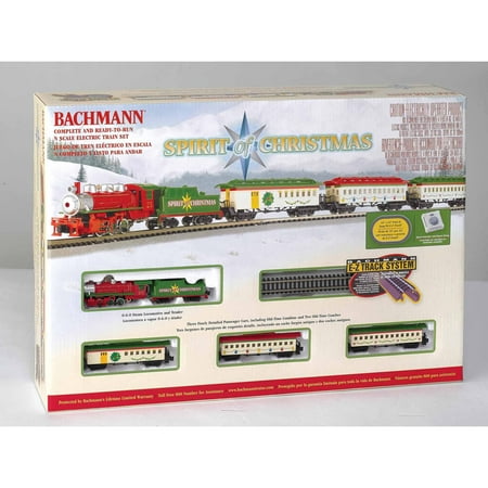  Trains Spirit Of Christmas, N Scale Ready-to-Run Electric Train Set