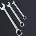 Wrench Spanner Head Ratchet Dual Dicephalous Ratcheting Flex Gear Set