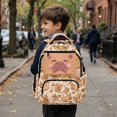 thumbnail image 4 of Yspwyqan Teen Boys Backpack, 17 Inch Lightweight Laptop Backpack, Multi-Pocket Fits 15.6 Laptop, Orange Capybara Casual Daypack for High School Back to School Gifts for Teens, 4 of 7