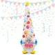 thumbnail image 2 of Gnomos de cumpleaños Feliz cumpleaños Gorro de fiesta hecho a mano con globos de colores Gnomos de cumpleaños adorables para bandeja de fiesta, 2 of 6