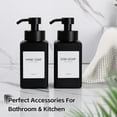 thumbnail image 6 of LZLINGMEI 2Pcs Foaming Soap Dispenser, Foaming Hand Soap Dispenser Set,Refillable Foam Soap Dispenser With Foaming Pump, Labels, Square Foam Soap Hand Dispenser For Bathroom, Kitchen, 6 of 14