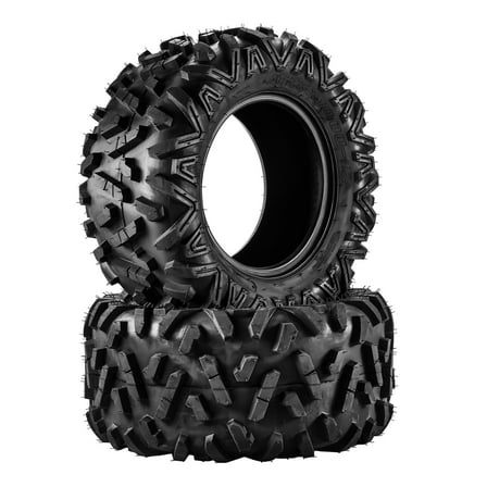 25x10-12 ATV Tire, 25x10-12 6 -Ply Off-Road Tire for All-Terrain ATV/UTV, 2 Pack