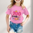 thumbnail image 2 of TZEWGL Tops For Toddler Round Neck Loose Short Sleeve Graphic Print Top For Kids size 10-11T, 2 of 4