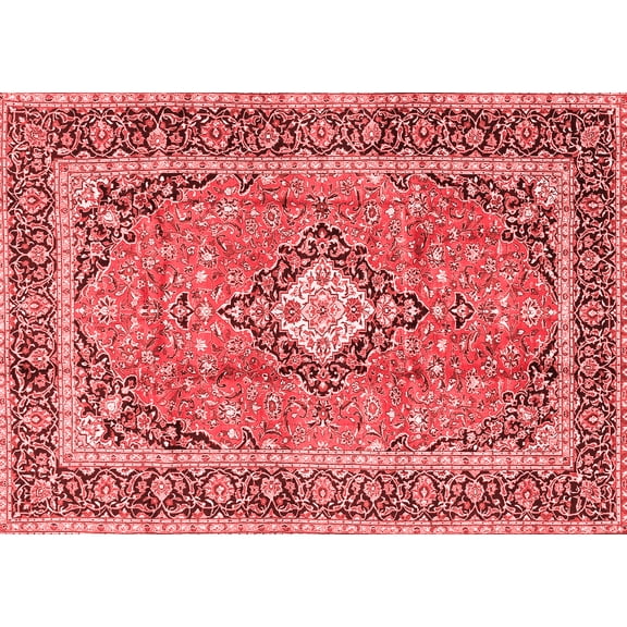 Ahgly Company Indoor Rectangle Persian Red Traditional Area Rugs, 5' x 7'