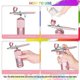 thumbnail image 3 of Airbrush Set - Rechargeable Handheld Airbrush Compressor, Cordless Automatic for Nail Art, Cosmetics, Cake Decorating, 3 of 5