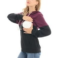 thumbnail image 3 of Bearsland Female Long Sleeve Maternity Nursing Sweatshirt Casual Breastfeeding Hoodie, 3 of 5