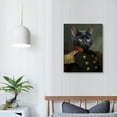 thumbnail image 3 of Canvas Prints Wall Art Cat Bombay Loyal Pet Portrait Art Painting Animal Prints Home Decor Vintage Renaissance Cat Portrait Canvas Art Gift for Cat Lovers  Major-General, 3 of 4