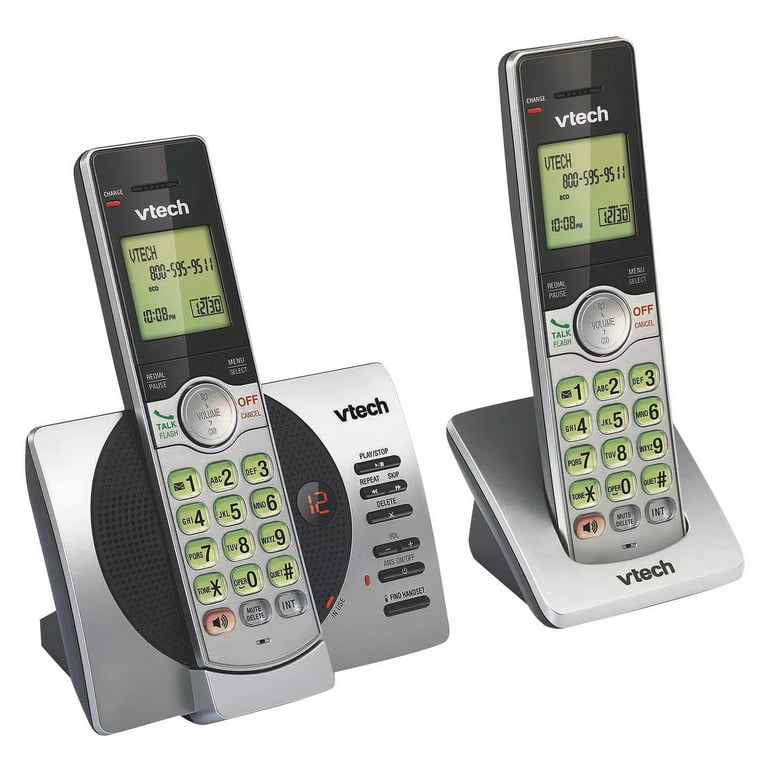 Vtech téléphone sans fil extensible à combinés dect 6.0 (2 unités) -  handset dect 6.0 expandable cordless phone (2 units), Delivery Near You