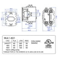 thumbnail image 3 of Contactor de motor Carrier HVAC, 24 V CA, 40 A, bobina, 2 polos, relés de repuesto compatibles con PC240A, aire acondicionado, bomba de calor, 3 of 5