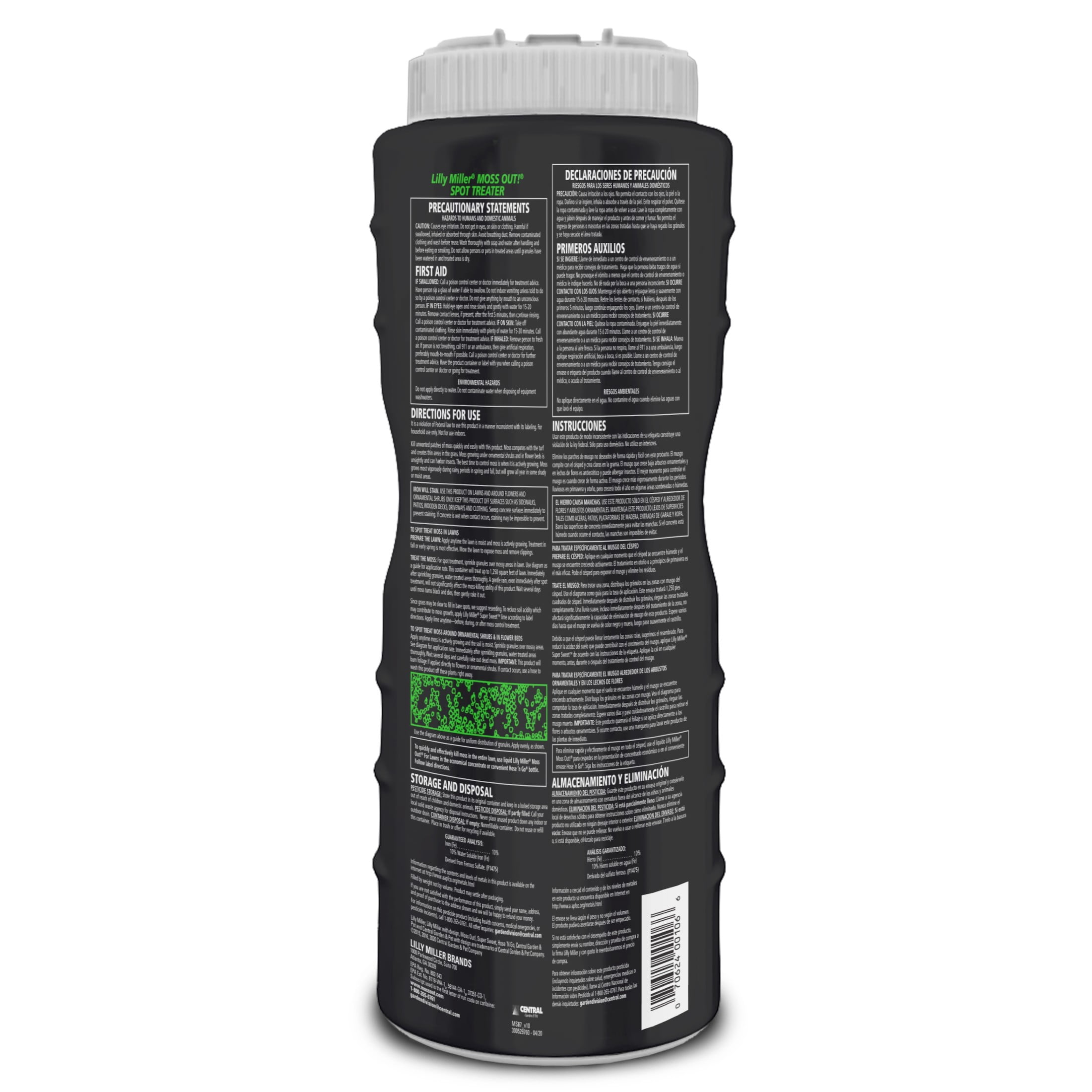 Lilly Miller Moss Out! Spot Treater for Lawns & Flower Beds, Herbicide, 5lb. 1 pack